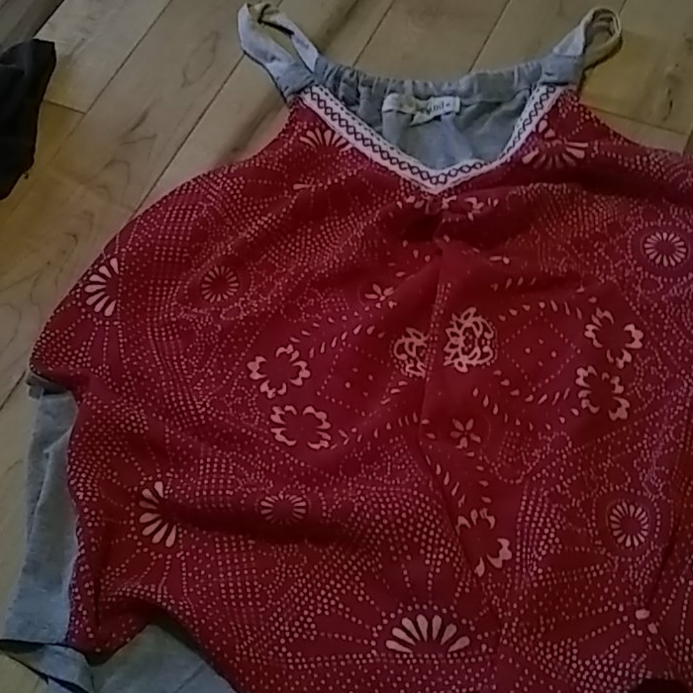 Red blouse